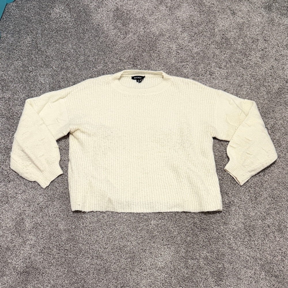Rachel Cream Textured Knit Top